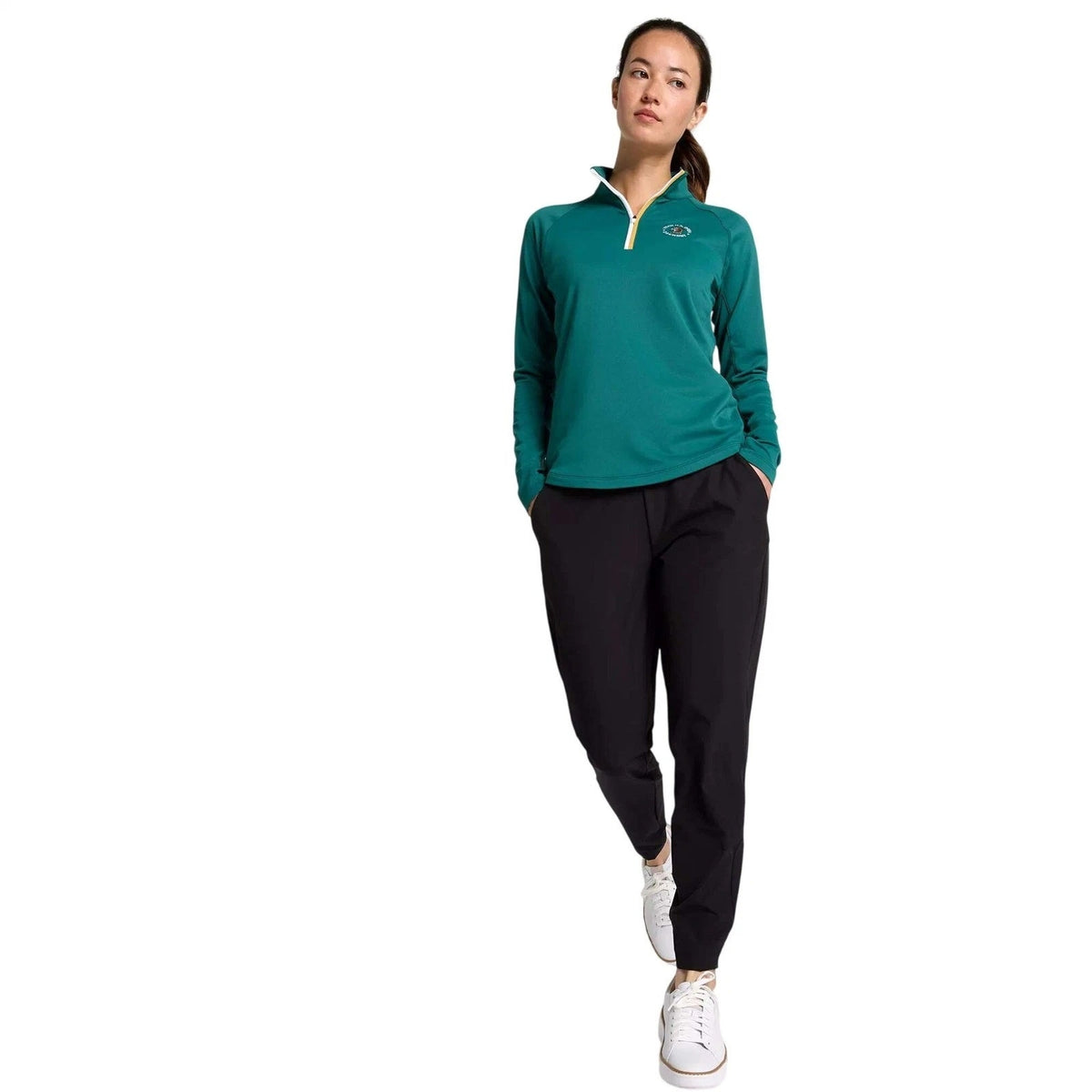 Walter Hagen P11 US OPEN 125TH OAKMONT 1/4 ZIP Women's Medium | Forest Green