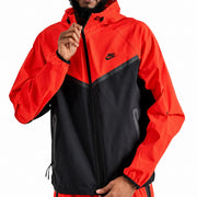 Nike Tech Woven Jacket Windbreaker Men’s Size 2XL Red/Black Full Zip Jacket