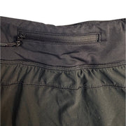 Lululemon women's black athletic skirt with built-in layers, size 8, designed for active wear and comfort.