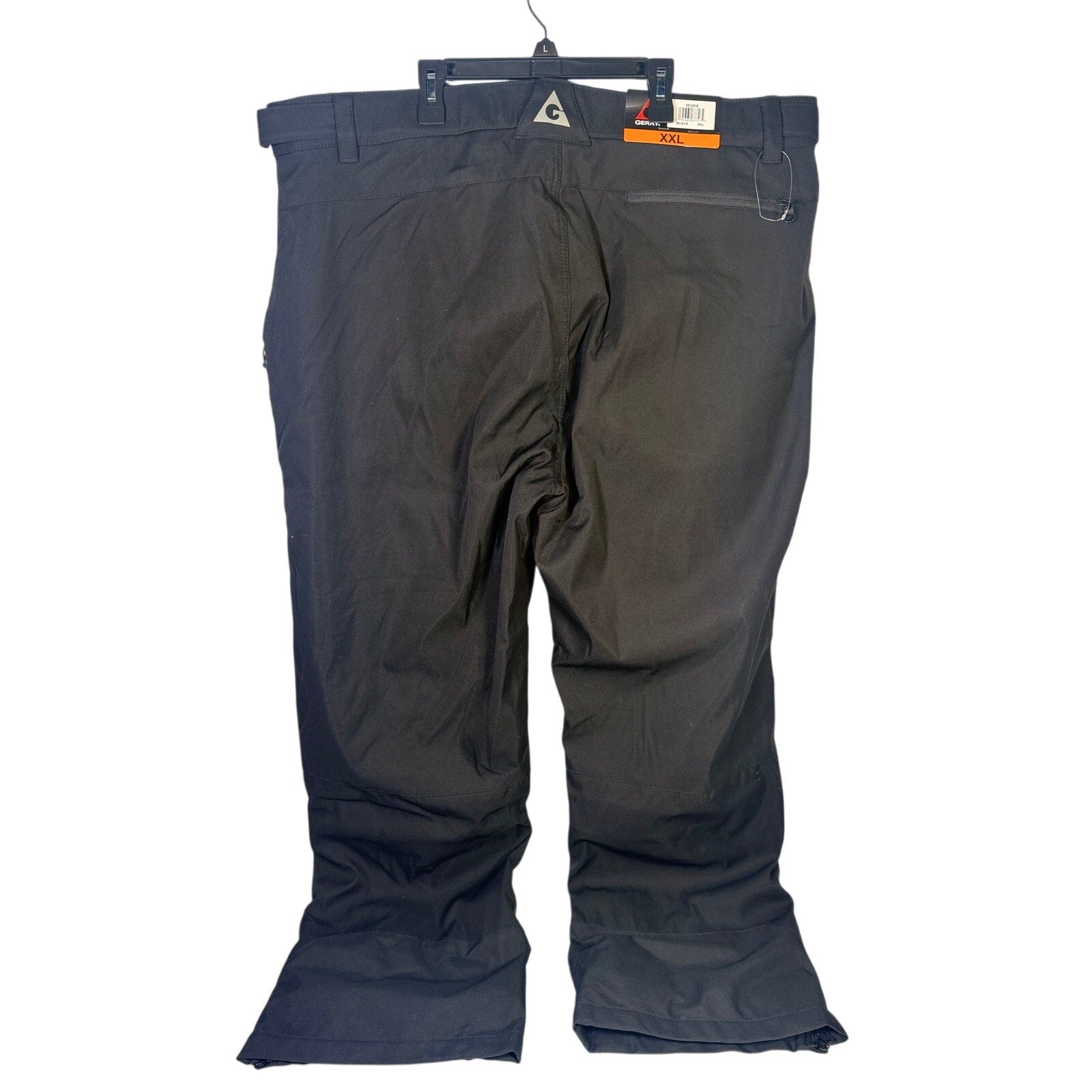 Gerry men's black insulated snow ski pants in size XXL, featuring waterproof fabric and adjustable waistband for winter skiing.