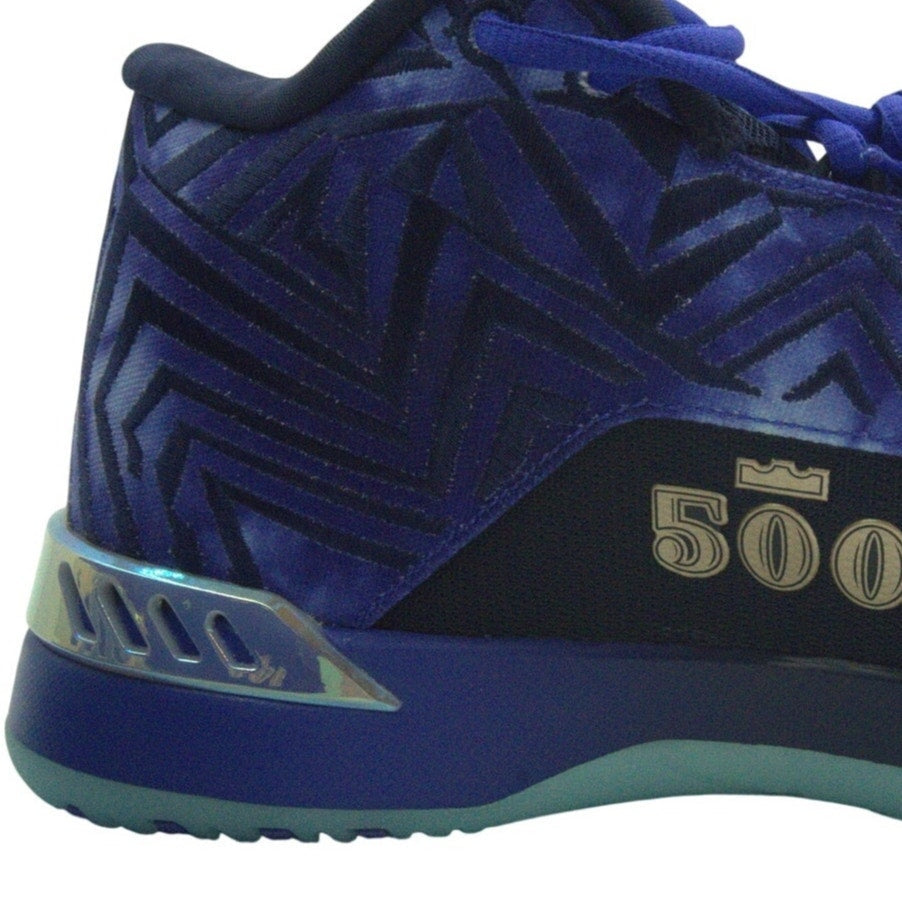 Nike Monopoly X Zoom LeBron NXXT Genesis basketball shoes in Persian Violet, men's size 11, featuring vibrant purple and black design.