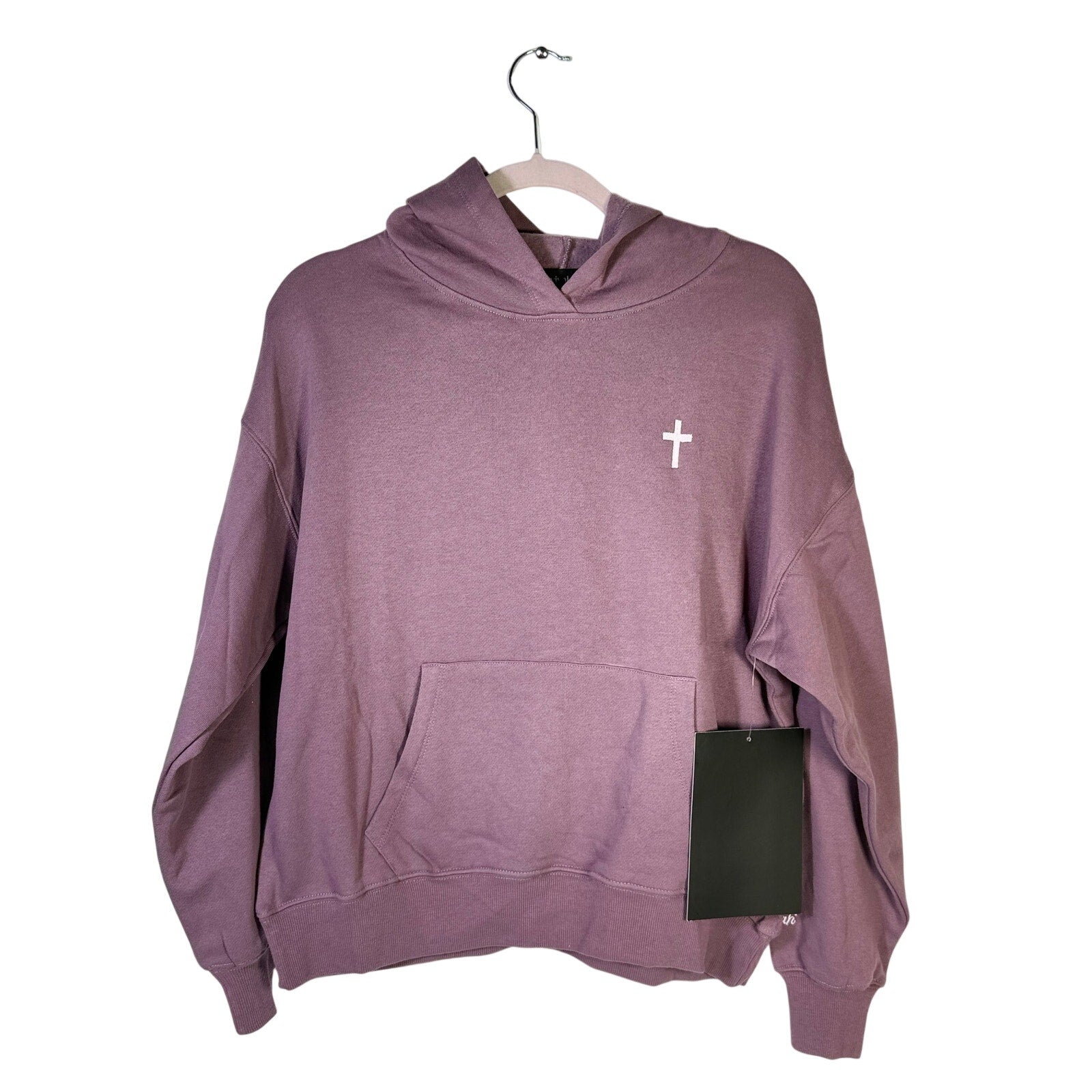 Revival Club women's mauve purple hoodie featuring "God’s Plan Jeremiah 29:11" text, casual and comfortable apparel.