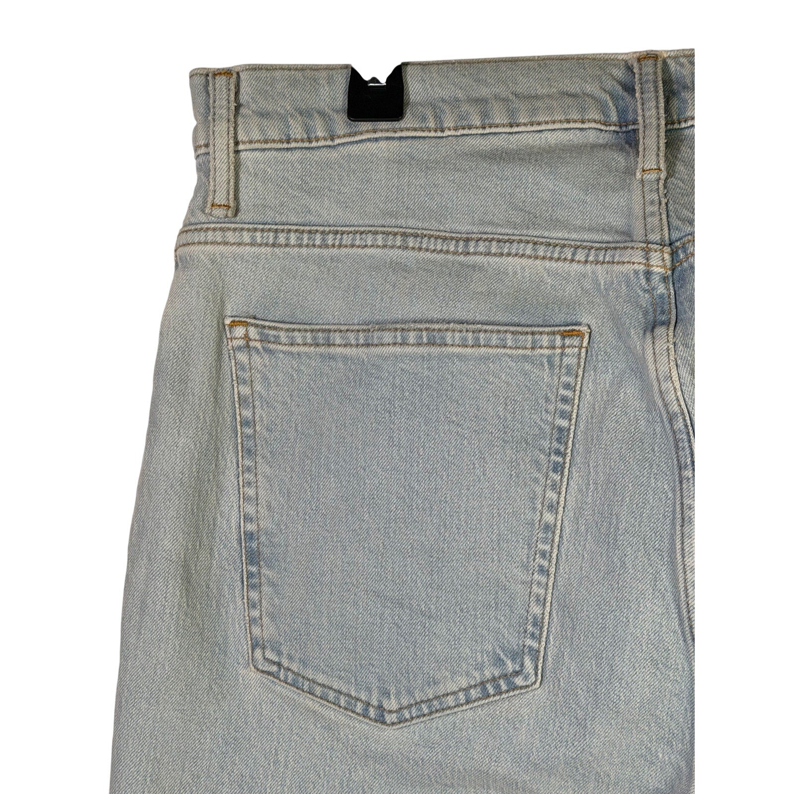 Light wash Polo Ralph Lauren crop flare jeans for women, size 31, with raw hem and classic denim look.