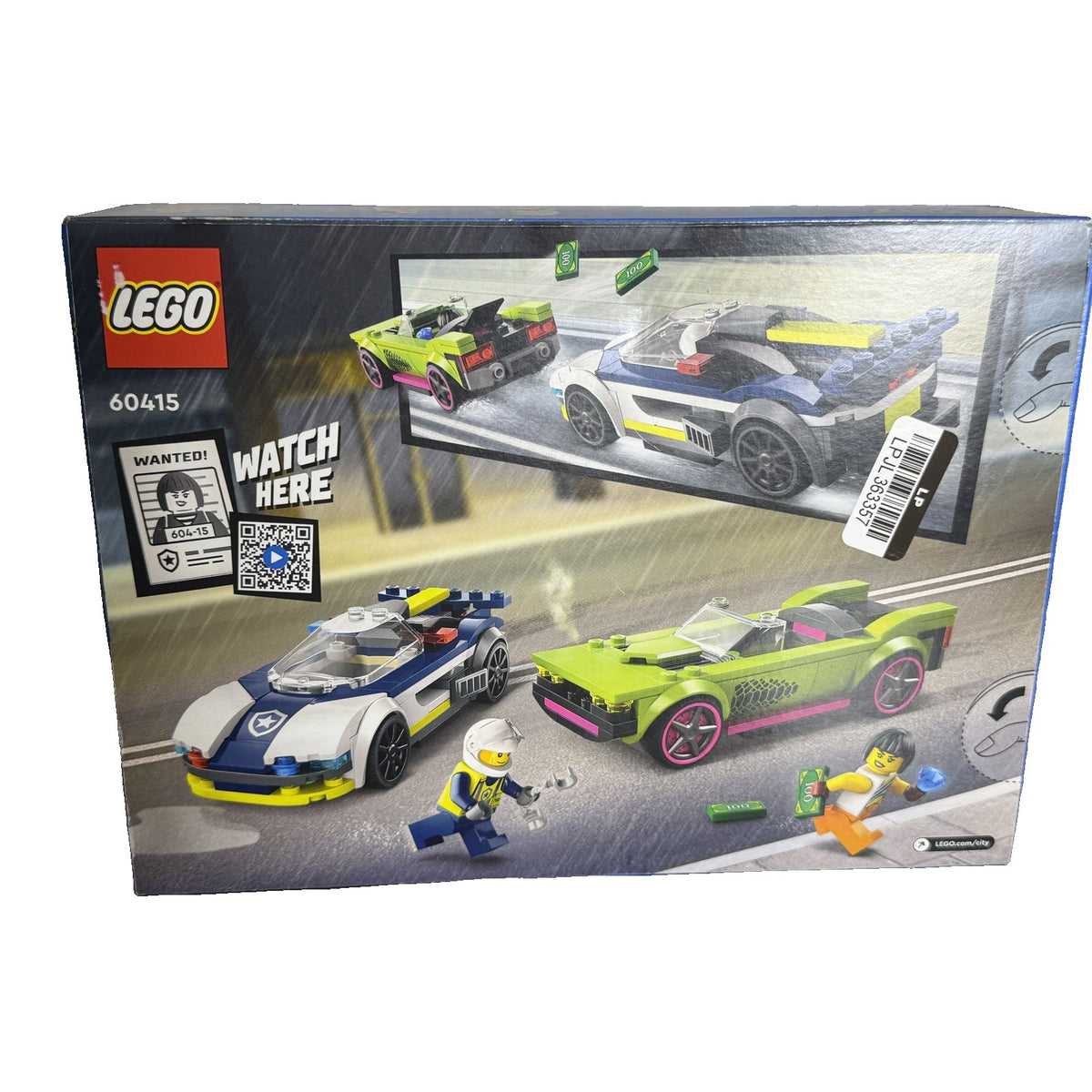 LEGO City Police Car and Muscle Car Chase 60415 213 Pieces New Sealed