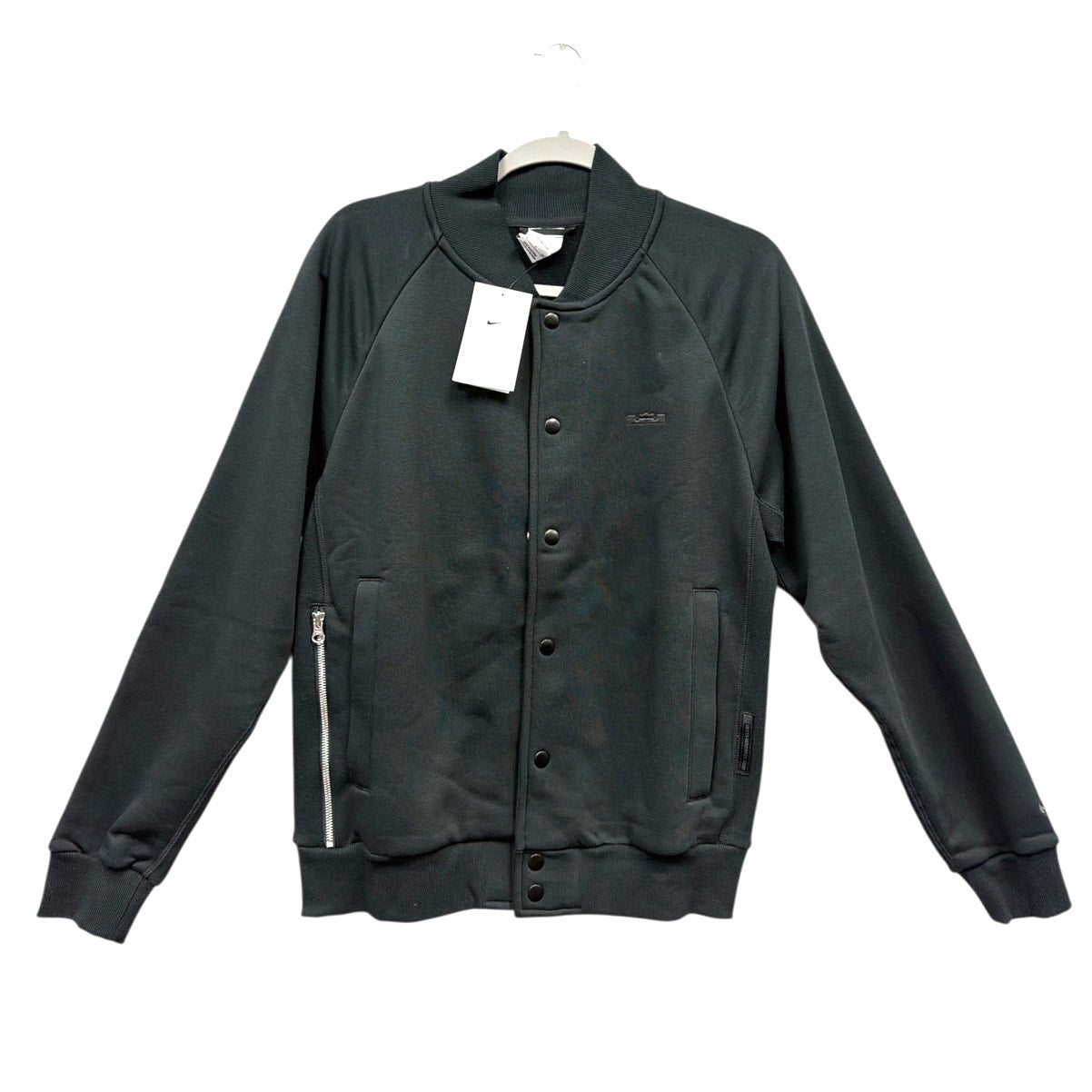 Nike men's LeBron Therma-FIT black jacket, size small, featuring insulated material and sporty design for warmth and comfort.