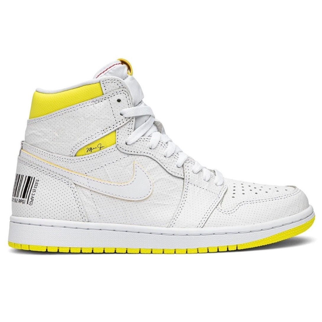 Air Jordan 1 Retro High OG “First Class Flight” White/Yellow Men’s Size 10