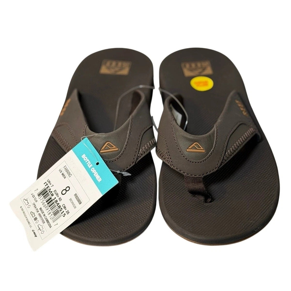 Reef Fanning Men’s Sandals – Brown/Gum – Size 8