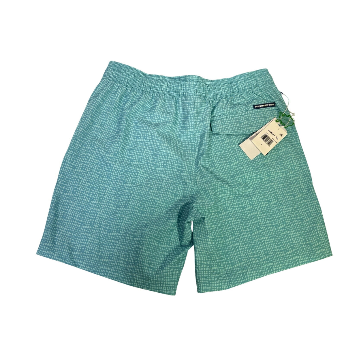 Southern Tide Boys Size Large Wake Blue Printed Performance Shorts NWT
