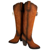 NWT Circle G By Corral Ladies Shedron Suede Tall Western Boots Q7033 | 7W