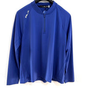 RLX Ralph Lauren Slim Fit Performance 1/4 Zip Pullover – Men’s XL – Navy Blue
