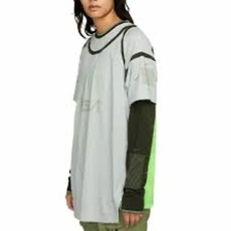 Men's Nike Dri-FIT ISPA long sleeve training shirt, in medium, featuring moisture-wicking fabric and a sleek athletic fit.