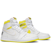 Air Jordan 1 Retro High OG “First Class Flight” White/Yellow Men’s Size 10