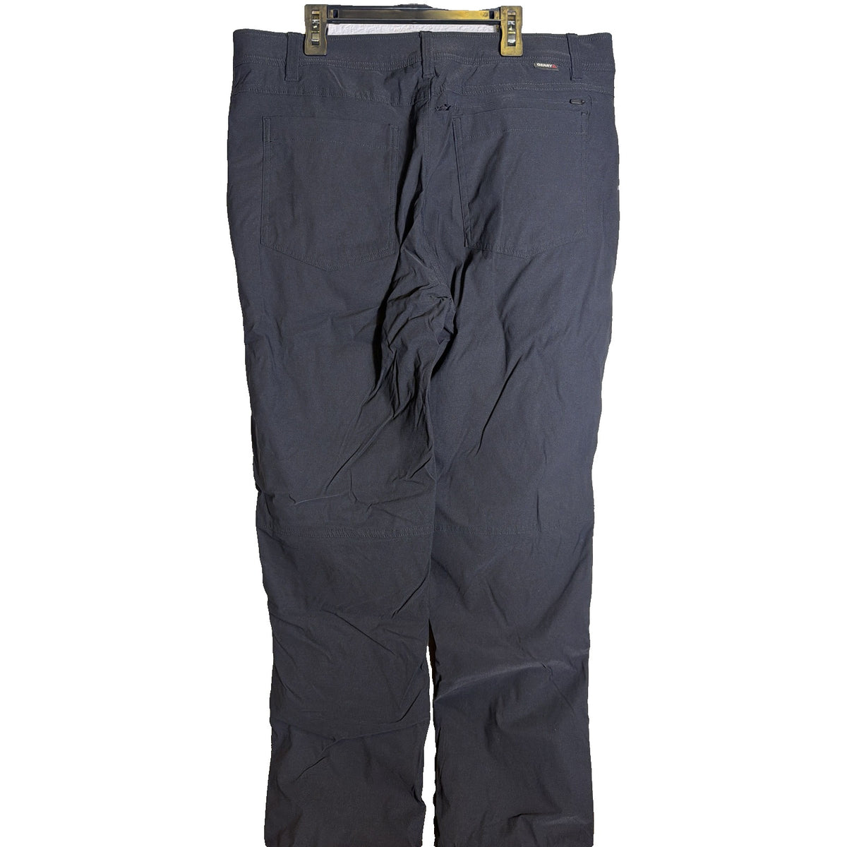 Gerry men's fleece-lined stretch pants in black, size 32x32, showing the comfortable fit and fabric details.