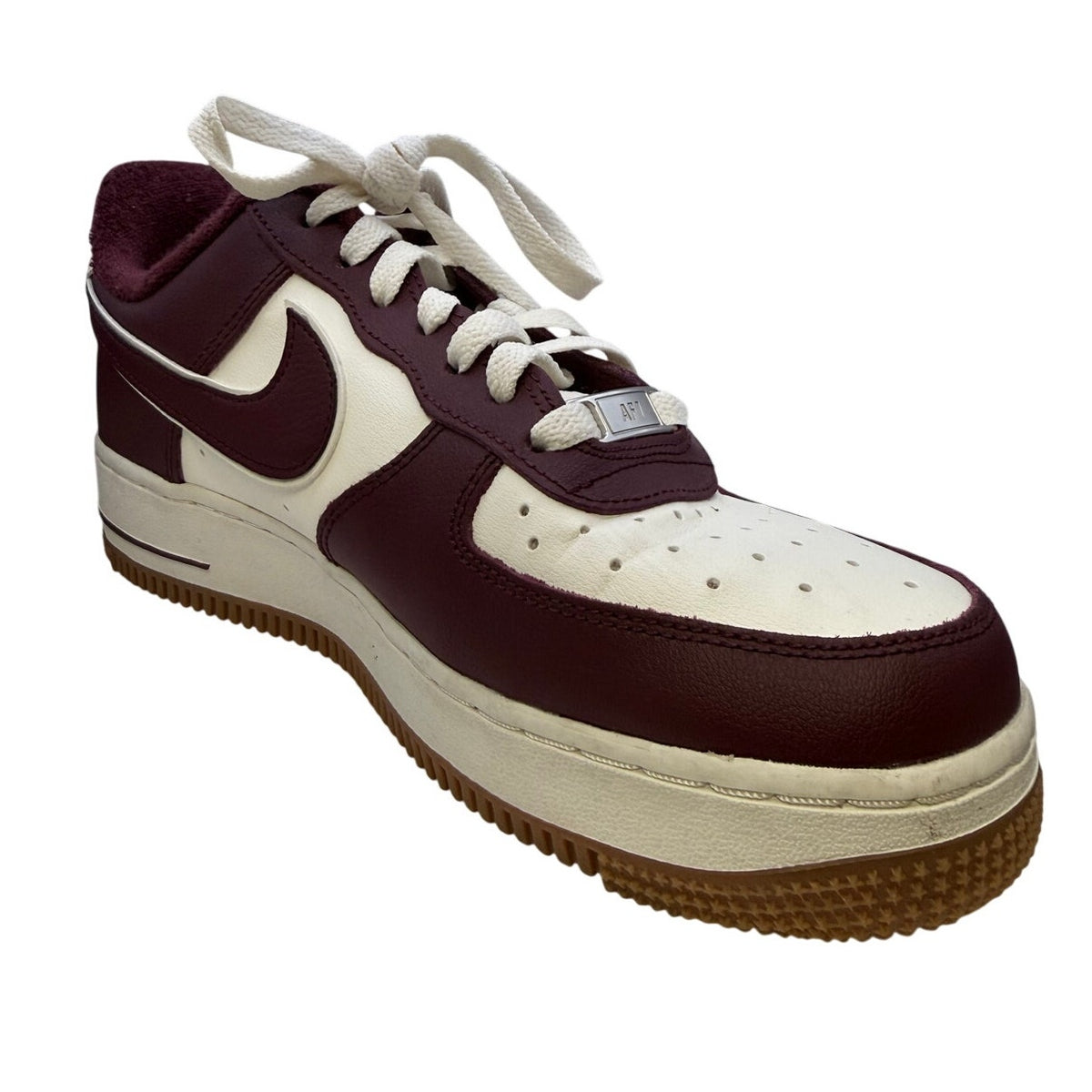Nike Air Force 1 '07 LV8 SE Women's 8.5W Burgundy Red White Gum Casual Sneakers