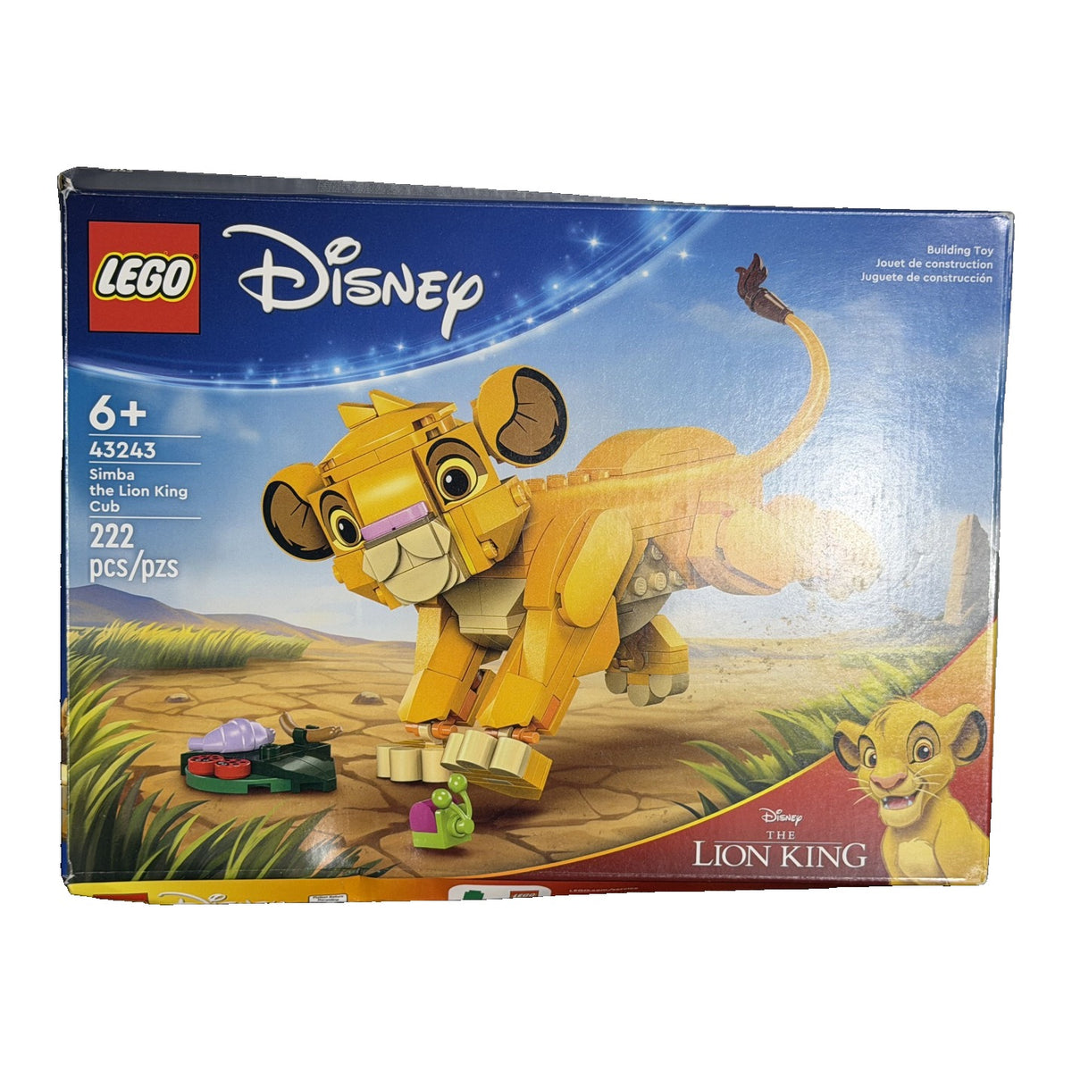 LEGO Disney Simba the Lion King Cub 43243 222 Pieces New in Box