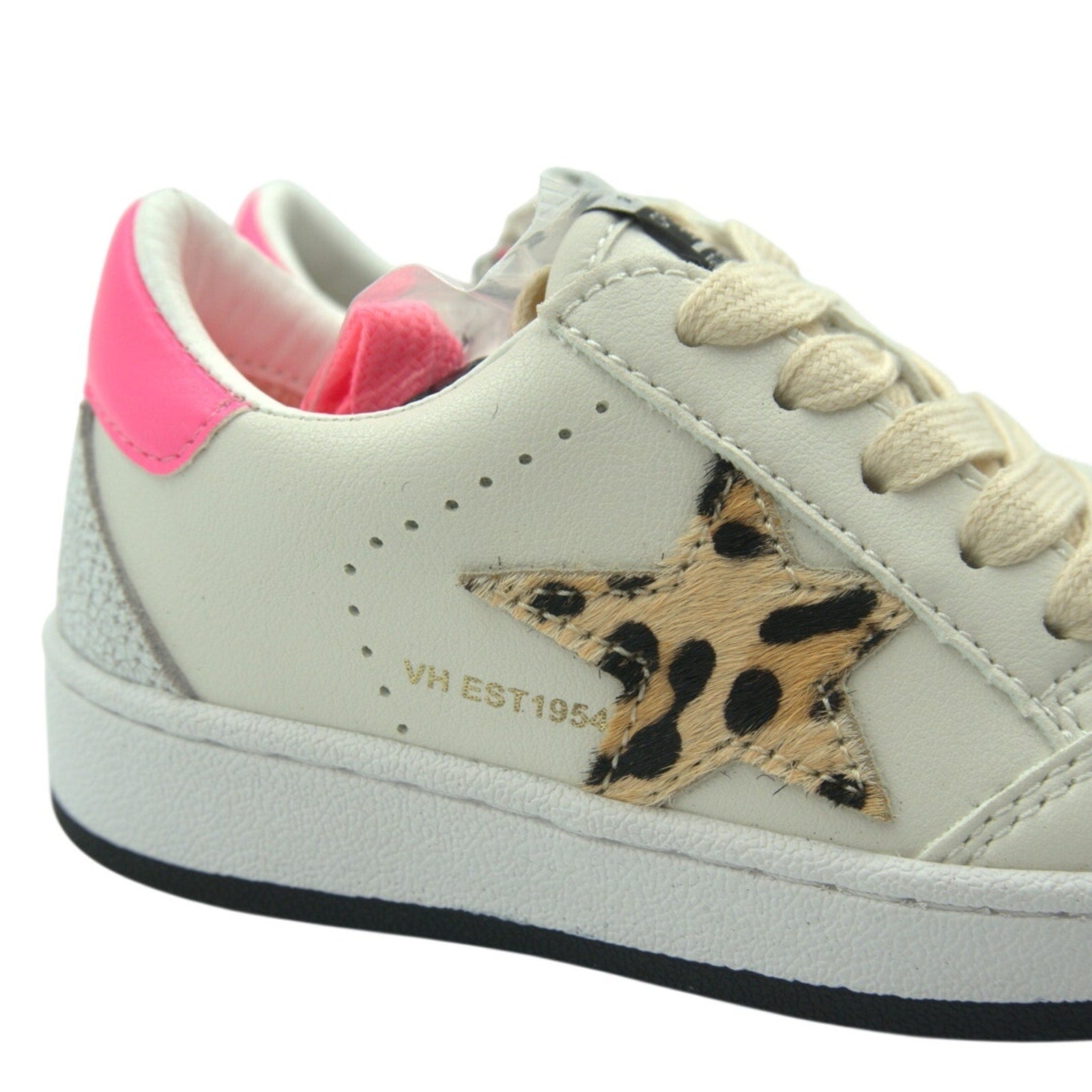 NIB Vintage Havana VHK White Leopard Multi Sneakers – Girls Size 11