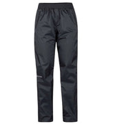 Men's Marmot waterproof rain pants in black, size XL, made with eco-friendly materials, designed for outdoor waterproof protection.