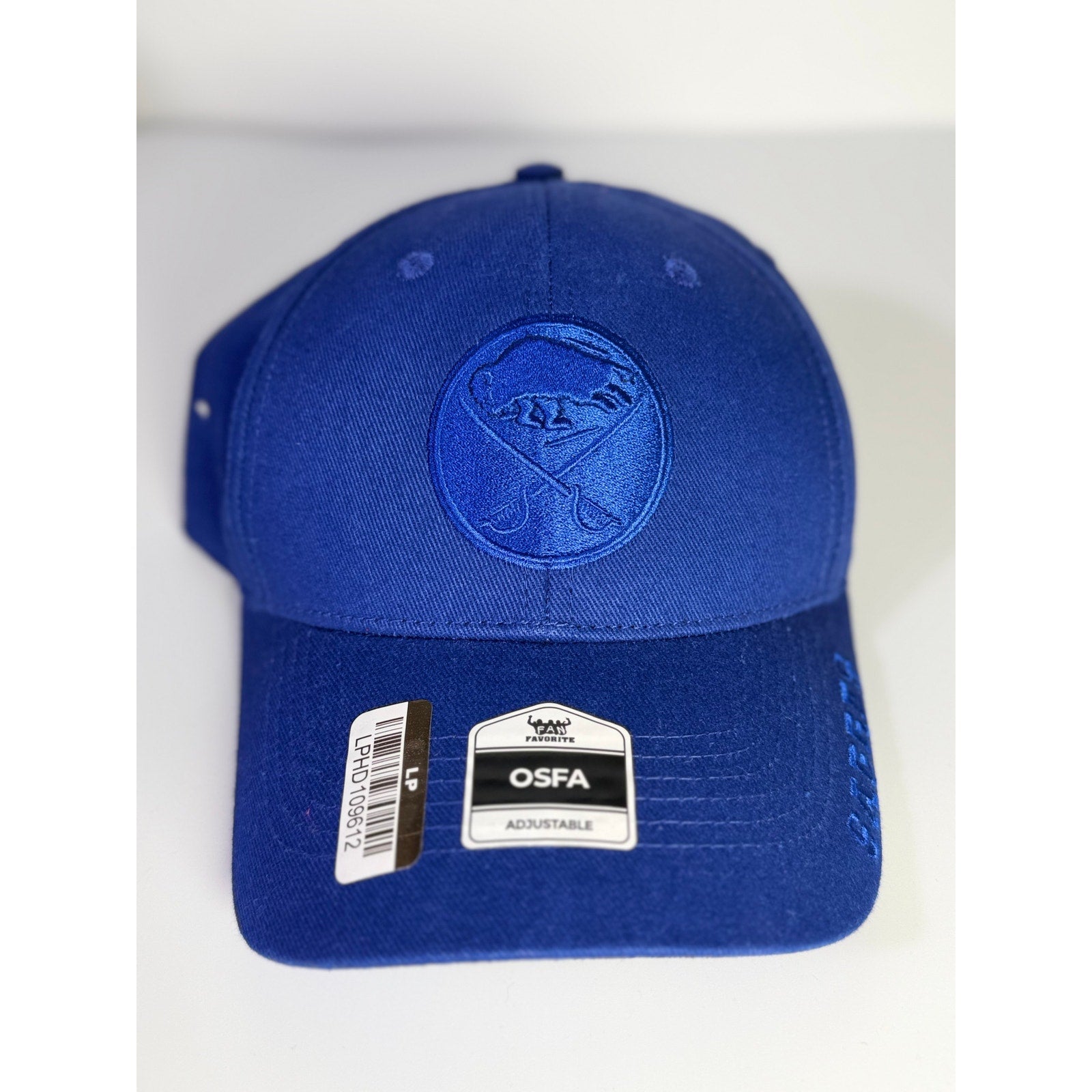 Fan Favorite Buffalo Sabres NHL tonal blue adjustable baseball cap with embroidered team logo, new with tags.