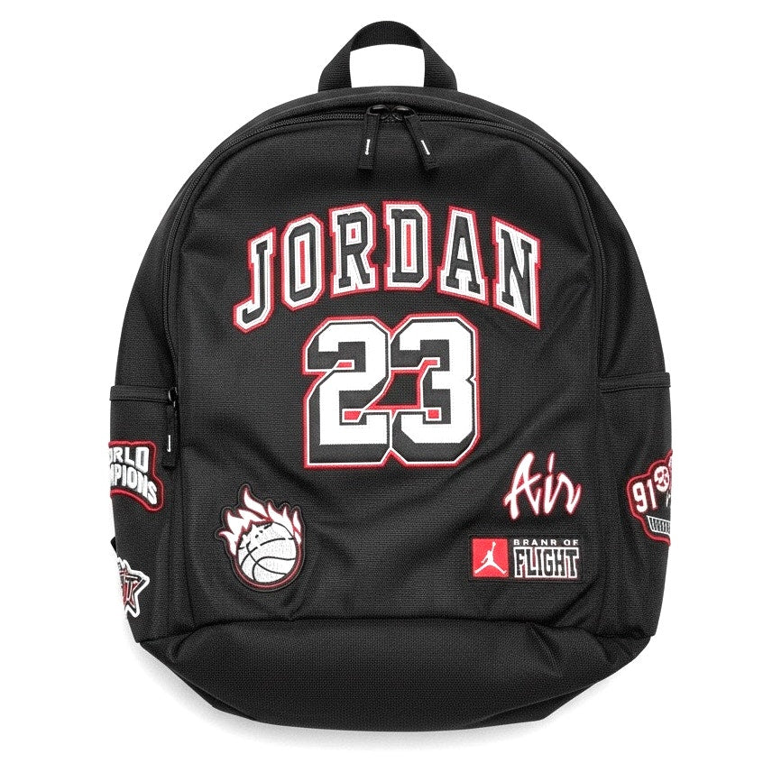 Jordan Nike Air Jordan Jumpman 23 Chicago Bulls backpack, large laptop backpack with Jumpman logo and Chicago Bulls design.