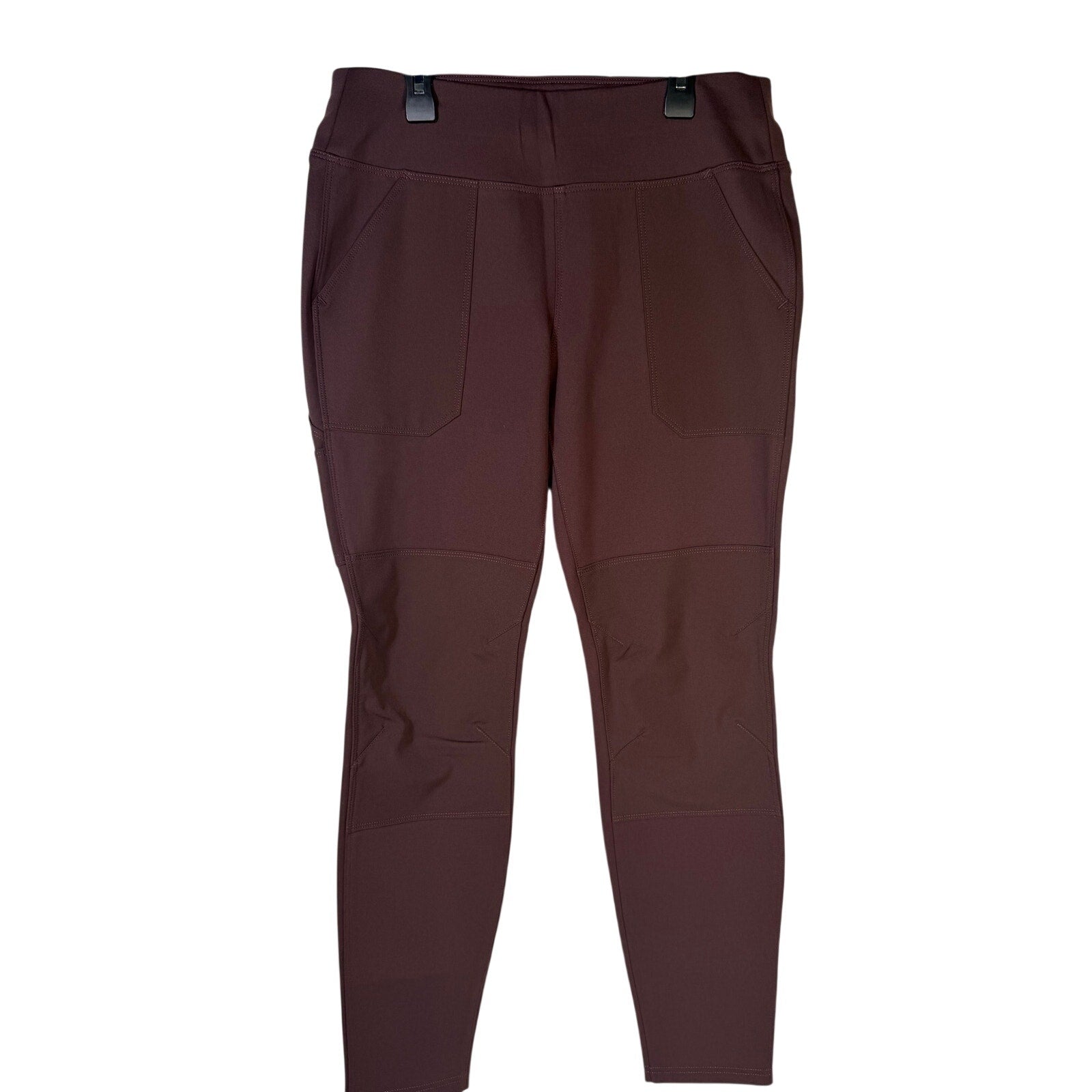 Carhartt Force Women's Fitted Utility Pants in brown, size XL, regular fit, featuring multiple pockets and durable workwear fabric.