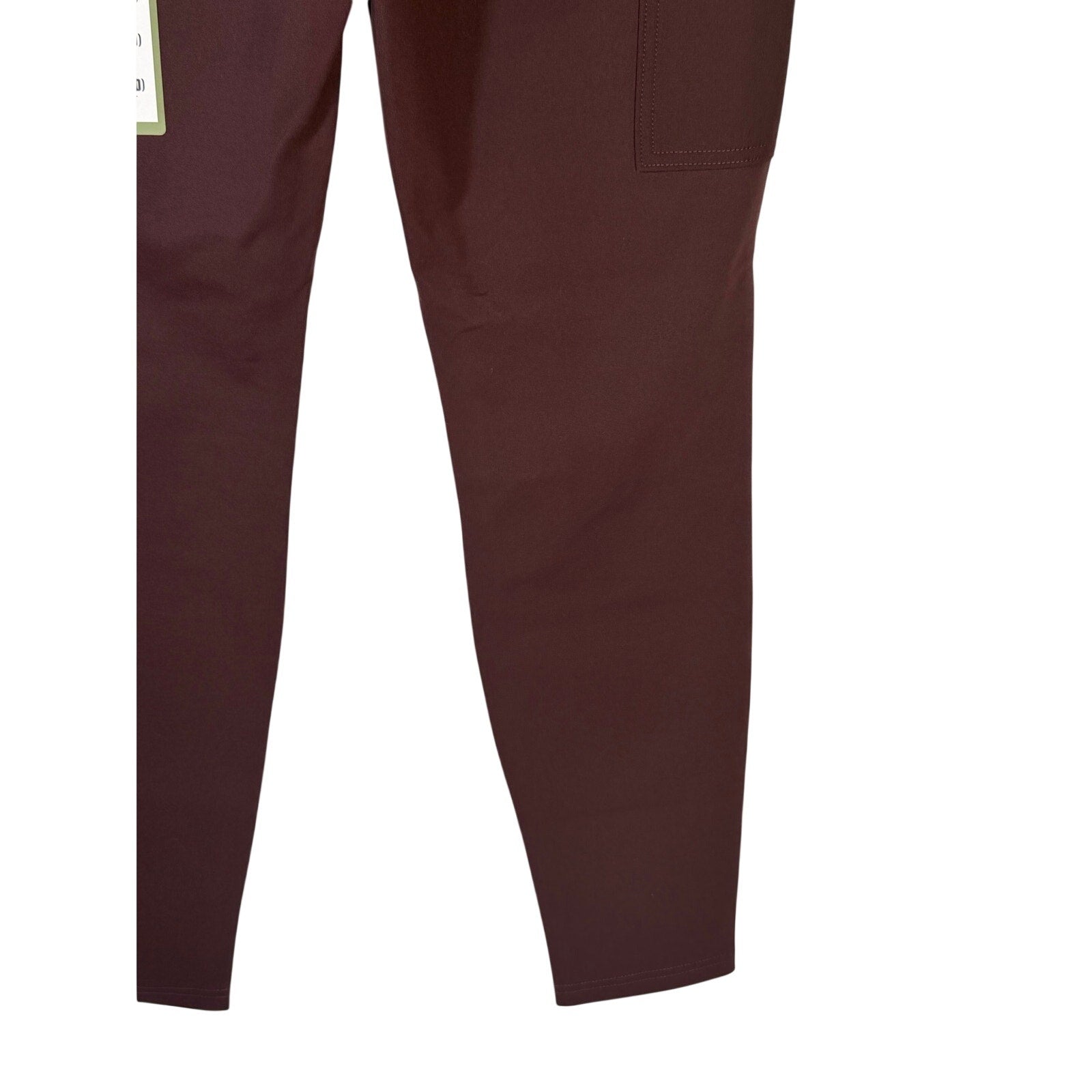 Carhartt Force women’s fitted utility pants in brown, size XL, regular fit, showing the durable fabric and functional design.