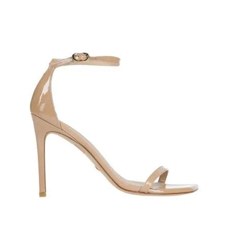 Stuart Weitzman Nearlynude 75 Block Heel Sandals – Women’s Size 10