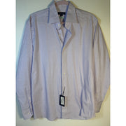 Peter Millar Crown Crafted purple check dress shirt for men, new with tag, featuring a classic button-up design.