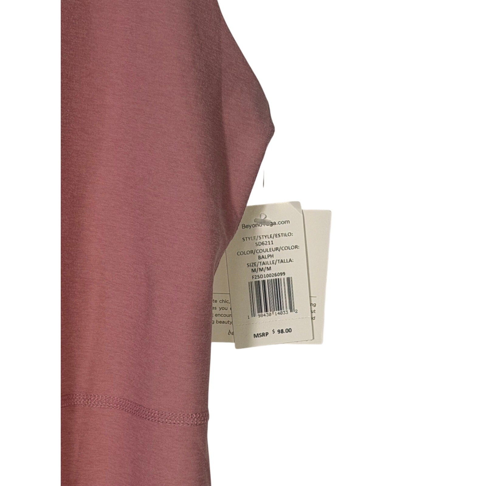 Beyond Yoga women's dusty rose racerback midi tank dress, size M, lightweight and comfortable for casual wear