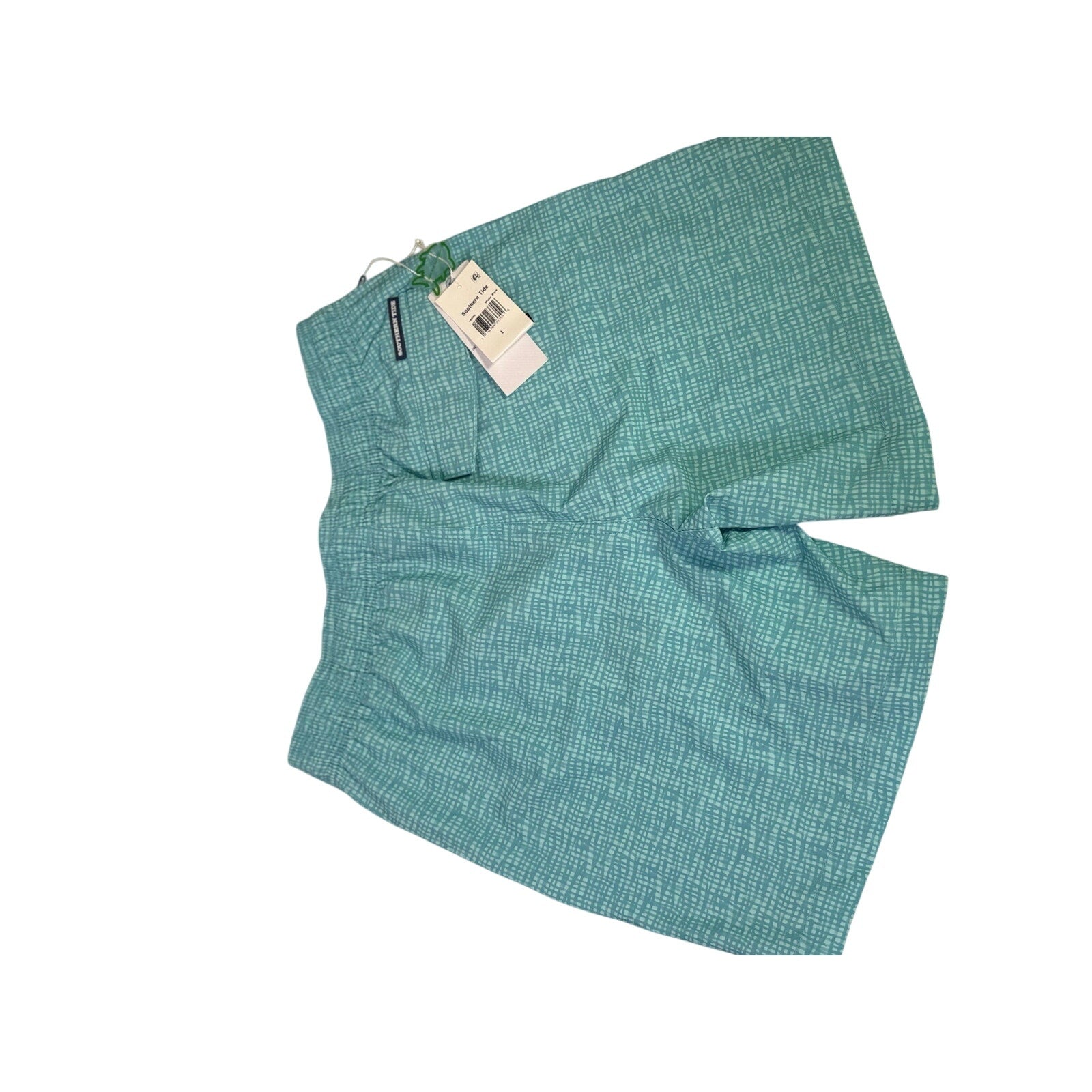 Southern Tide Boys Size Large Wake Blue Printed Performance Shorts NWT