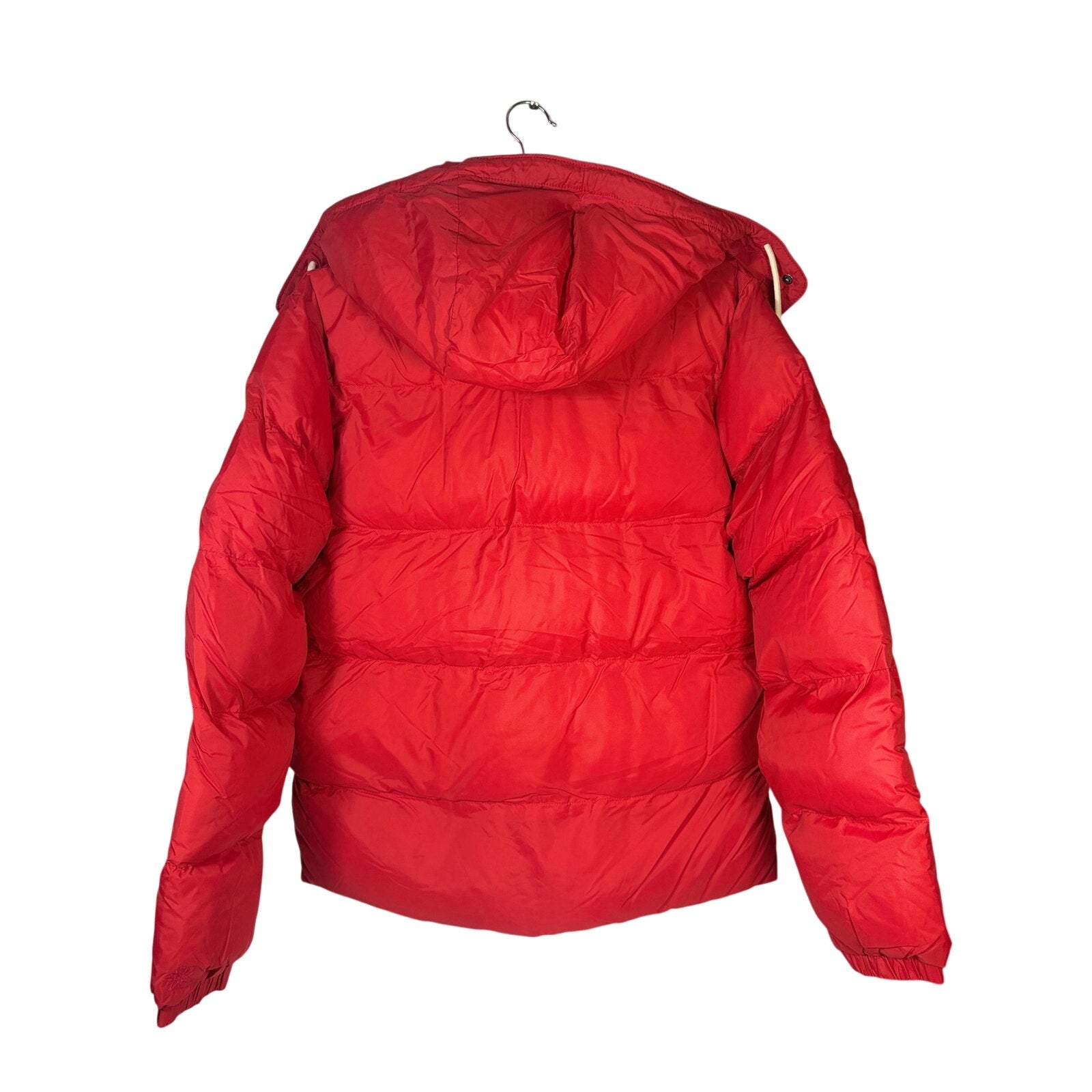 Red Alpine Design Men’s HyperDRY puffer jacket with hood, size small, insulated and new with tags.