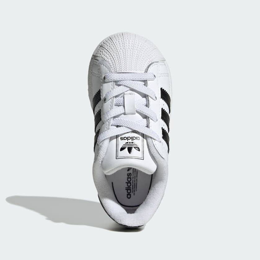 Adidas Superstar EL Kids Sneakers – White/Black – Size 10K