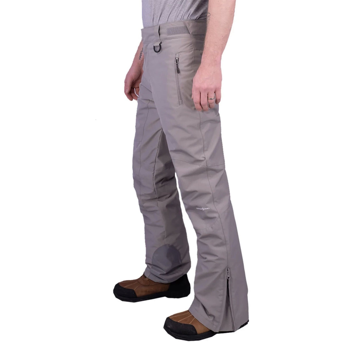 Outdoor Gear men's insulated snow pants in gray, size 4XL, designed for skiing and snowboarding, featuring waterproof and warm insulation.