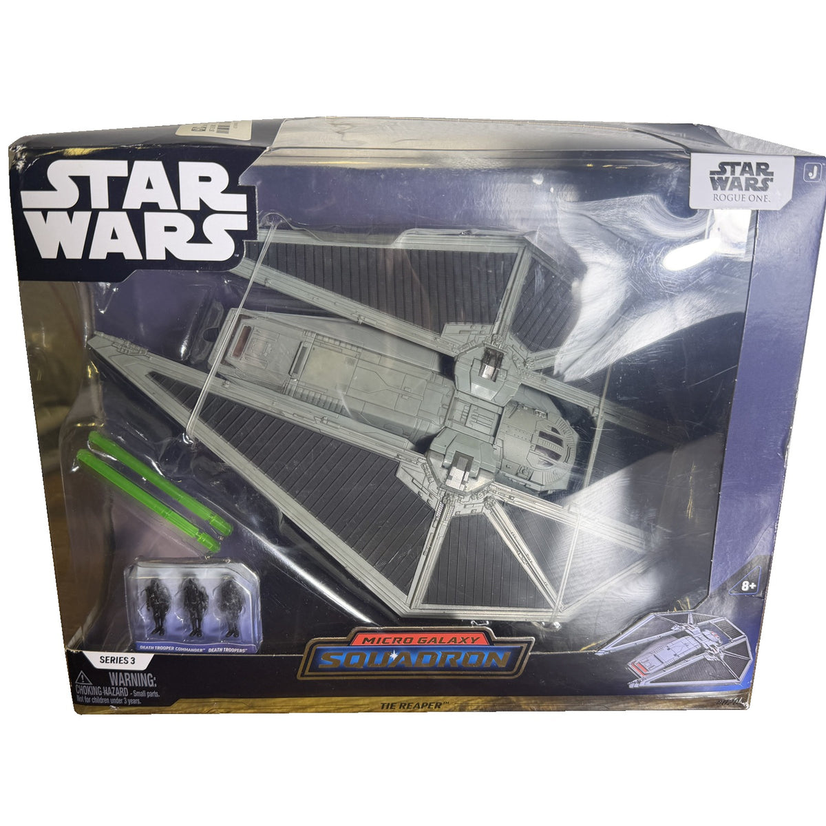 Star Wars Micro Galaxy Squadron TIE Reaper Series 3 Rogue One Vehicle New Damaged Box