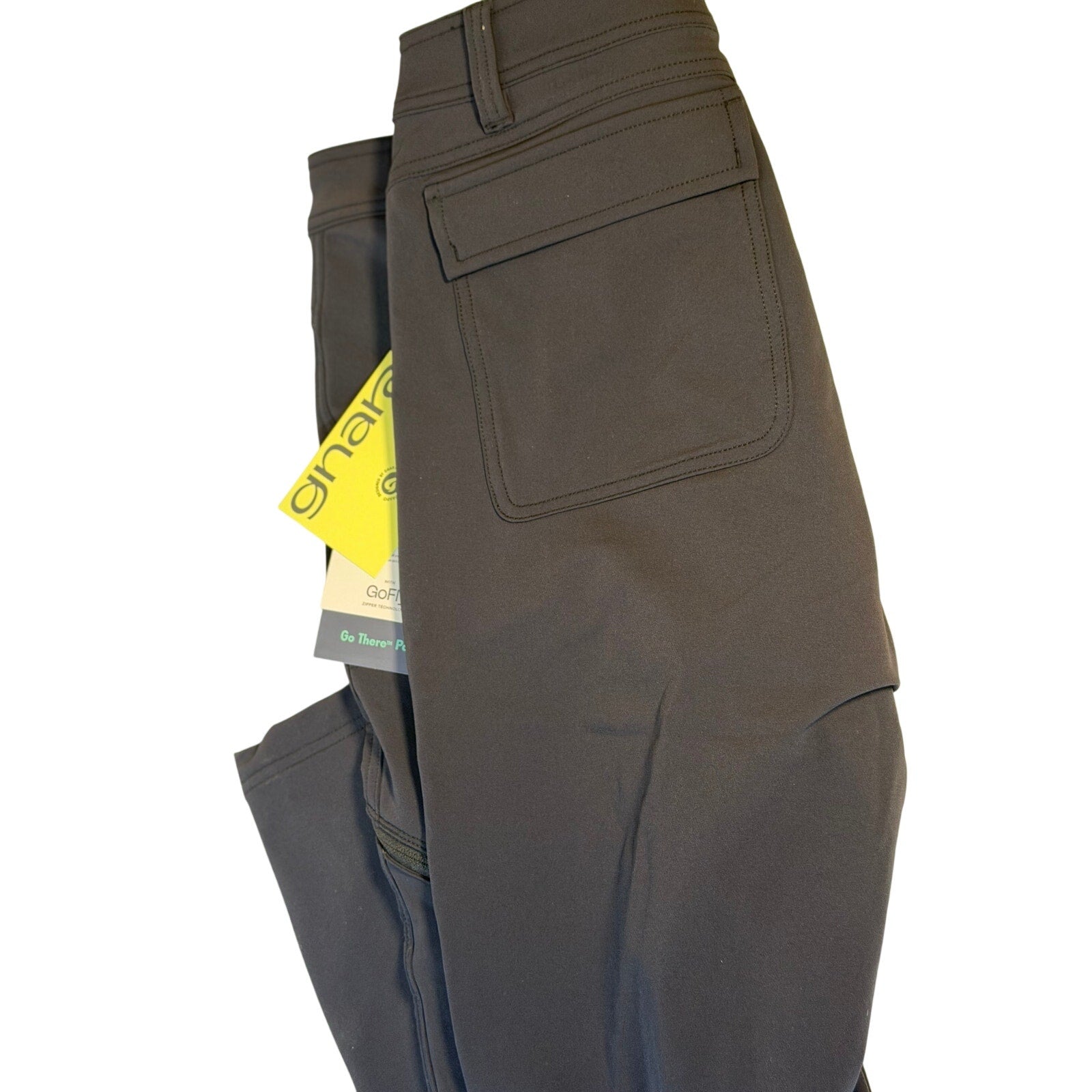 Black Gnara Go There women's outdoor hiking pants, size 12, inseam 30.75 inches, new with tags, suitable for hiking and outdoor activities.