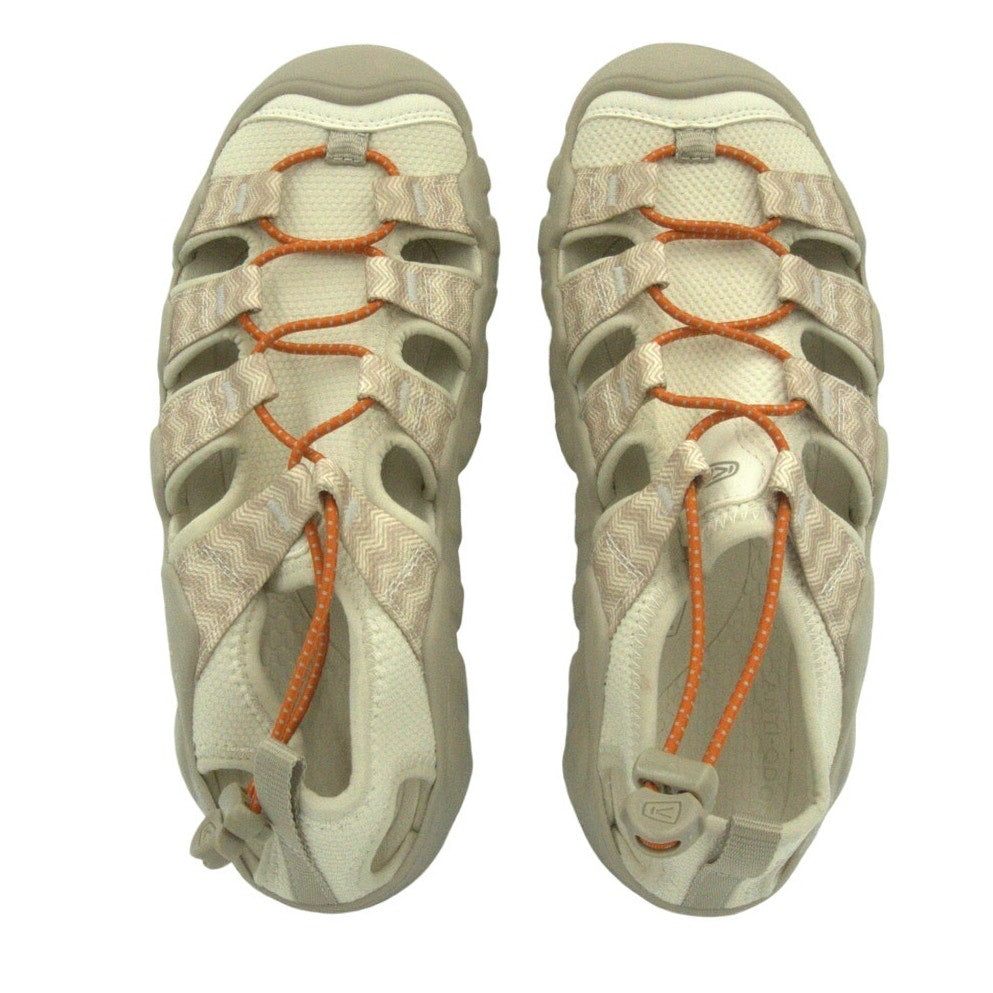 Keen Whisper women's closed-toe hiking sandals in US 8.5, featuring breathable straps and rugged outsole for outdoor adventures.