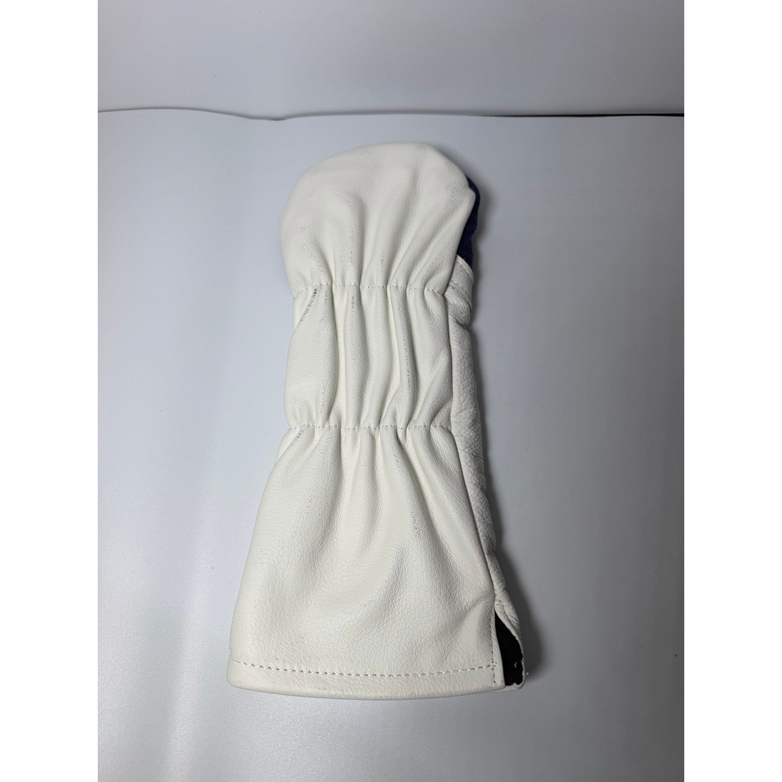 Shamrock Driver Headcover – Dark Navy & White Leather