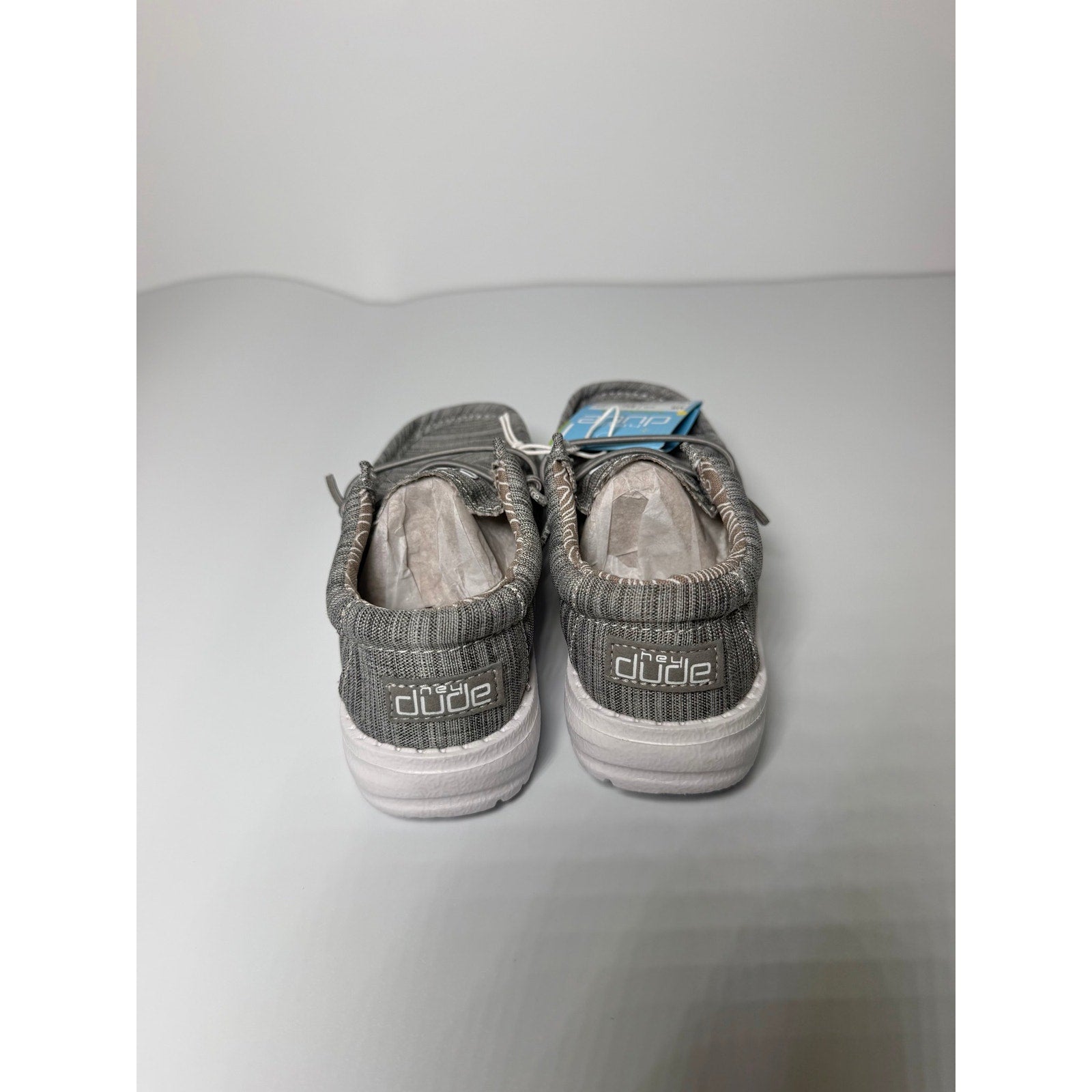 Hey Dude Wally Youth Linen Shoes – Stone – Youth Shoes 9