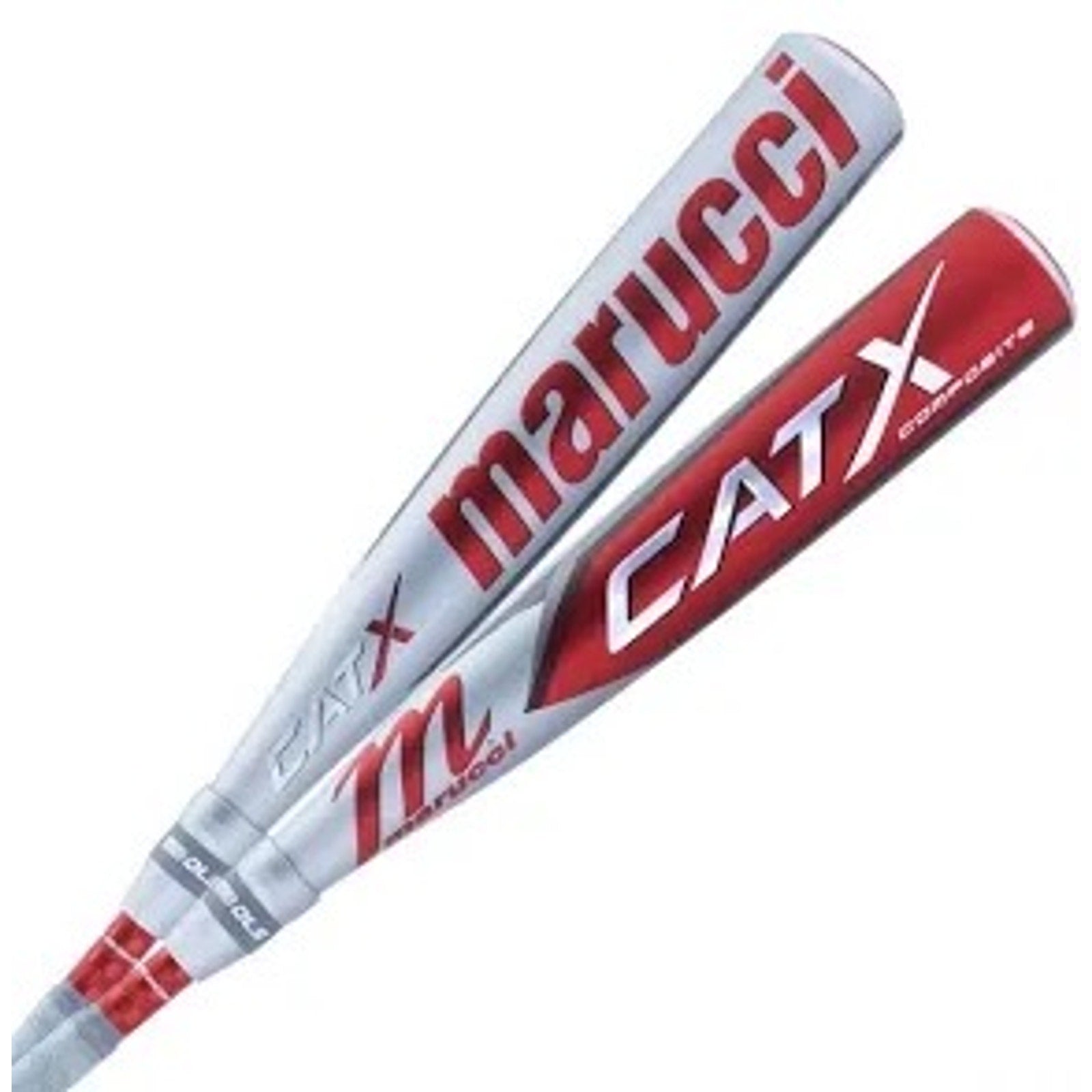Marucci CATX composite baseball bat, 29-inch, black and silver design, showing the bat's barrel and handle for USSSA players.