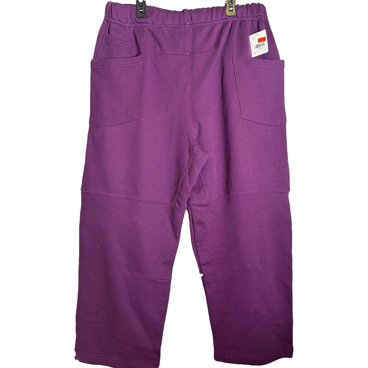 Purple FP Movement Free People women's Top Score Barrel Sweatpants with relaxed fit and elastic waistband.