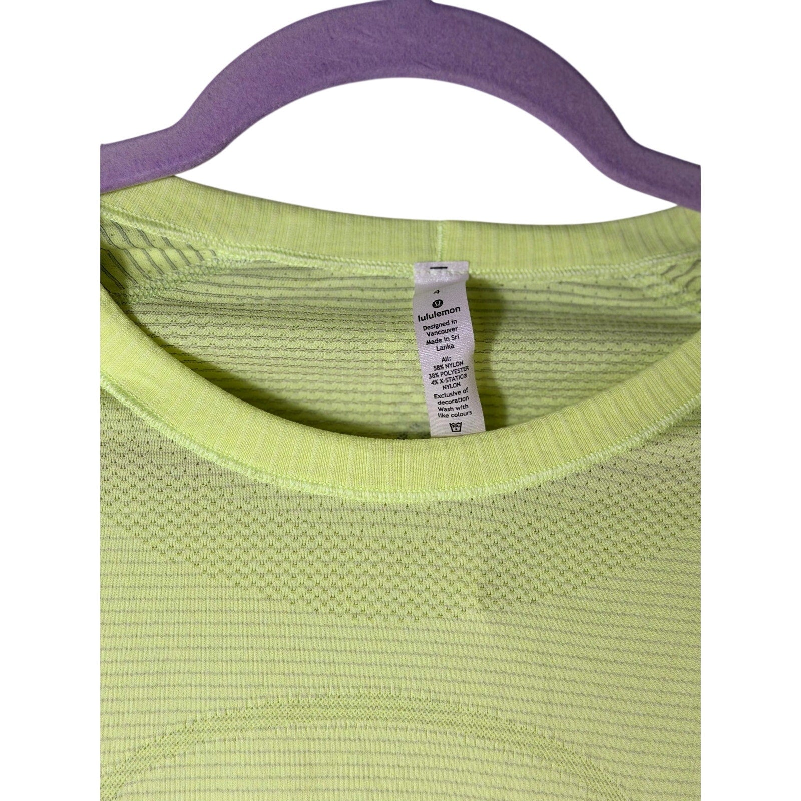 Lululemon Swiftly Tech long sleeve shirt for women, size 4, lightweight athletic tank top with breathable fabric, shown on model.
