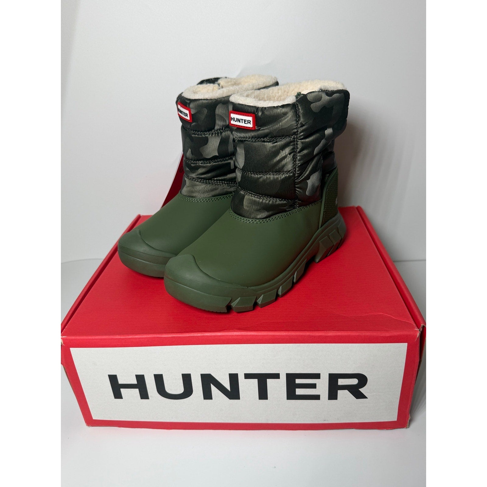Hunter Intrepid Reflective Camo Snow Boots – Toddler Size 13