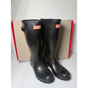 Hunter Girls Starcloud Glitter Tall Rain Boots – Black – US Girls Size 4B/5G