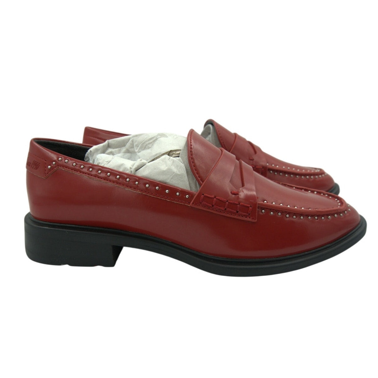 NIB Franco Sarto A-Eden Studded Flats – Women’s Size 7.5M – Red