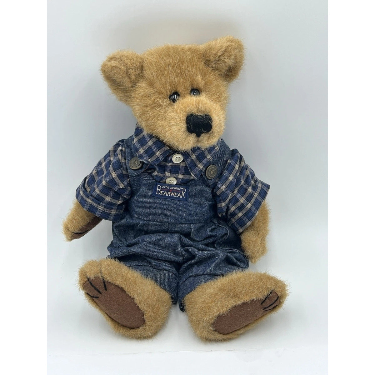 Vintage Boyds Bear Guthrie P. Mussy Bearwear denim overalls 1997 (QVC exclusive)