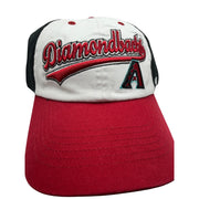 Arizona Diamondbacks MLB ’47 adjustable strapback hat in red, white, and black with team logo, one size fits most.