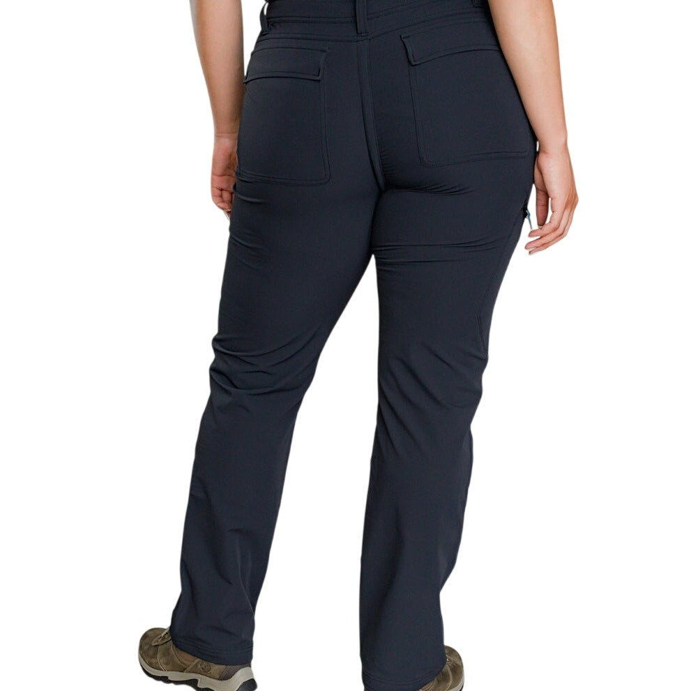 Black Gnara Go There Pants for women, size 00, featuring a GoFly® zipper detail and a sleek, fitted design.