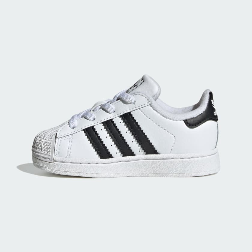 Adidas Superstar EL Kids Sneakers – White/Black – Size 10K