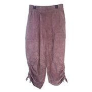 Jordan Chicago women's corduroy cargo pants in size small, featuring a relaxed fit and multiple pockets.
