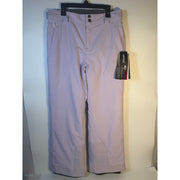Spyder Women's Olympia ski snow pants in lavender, size 16, featuring EXO Tech and Thermo insulation, new with tags.