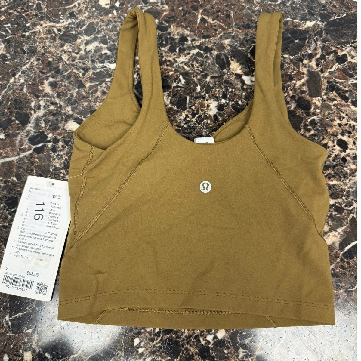 NWT Lululemon Align™ Tank Top Light Support, A/B Cup in AllSpice | 2